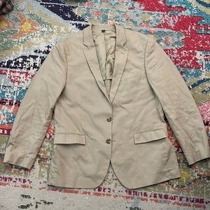 J Crew Mens Slim Thompson Suit - Cotton; Jacket 42R, 34x32